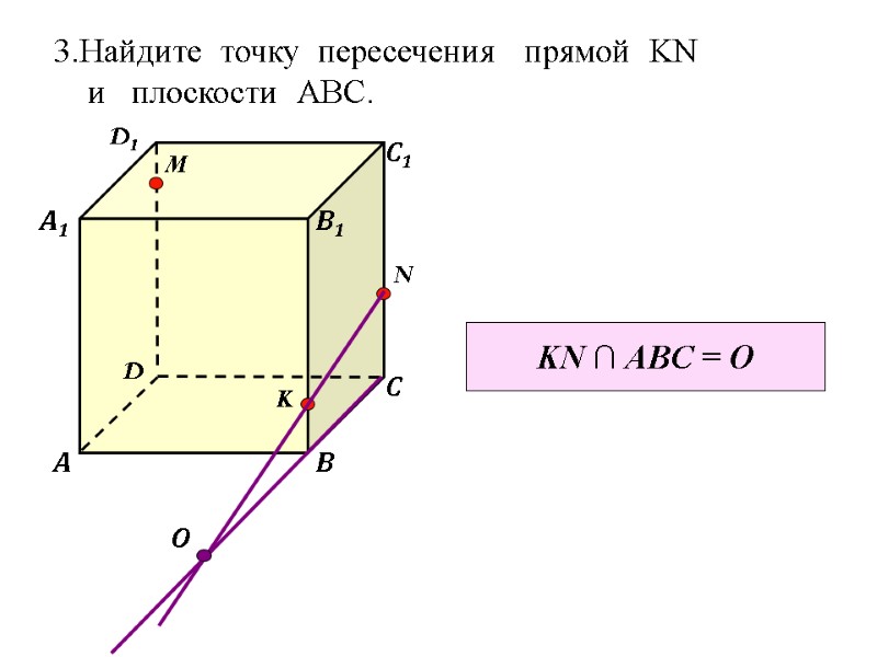 D1 D С1 С В1 В А1 А M N K 3.Найдите  точку